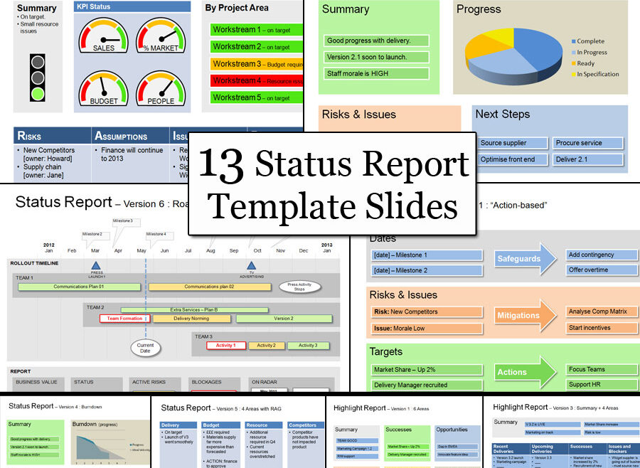 Status Report Template - PowerPoint